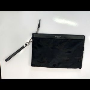 Michael Kors black camouflage Pouch